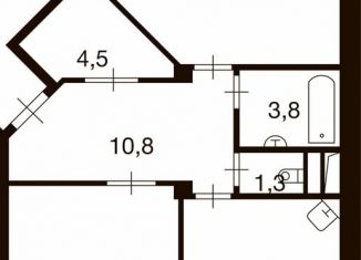 2-комнатная квартира на продажу, 72.4 м2, деревня Ивановское, улица Семёна Гордого, 3