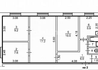 4-ком. квартира на продажу, 60 м2, Томская область, улица Смирнова, 38/3