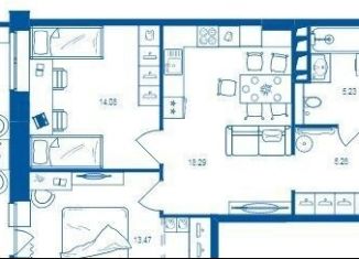 Продается 2-комнатная квартира, 63.6 м2, Брянск