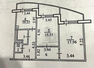 Продам 2-комнатную квартиру, 63.1 м2, Старый Оскол, микрорайон Степной, 18