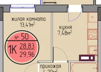 Продажа 1-комнатной квартиры, 29.2 м2, Пермский край, улица Худанина