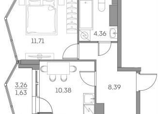 Продам 1-ком. квартиру, 34.8 м2, Москва, метро Стахановская, Рязанский проспект, 2с27