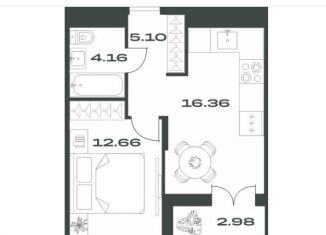 Продается 1-ком. квартира, 41.3 м2, Тульская область