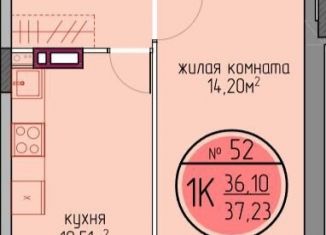 Продается однокомнатная квартира, 36.1 м2, Пермский край, улица Худанина