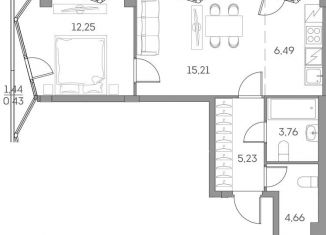 Продается 1-ком. квартира, 47.6 м2, Москва, метро Стахановская, Рязанский проспект, 2с27