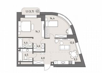 Продажа 2-ком. квартиры, 72.2 м2, Москва, Можайский район