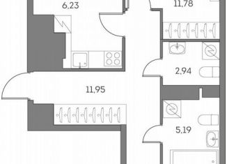 Продам 2-ком. квартиру, 56.8 м2, Москва, Рязанский проспект, 2с27, Нижегородский район