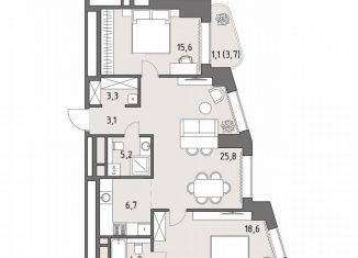 2-ком. квартира на продажу, 84.2 м2, Москва, Можайский район