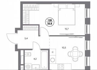 Продажа однокомнатной квартиры, 35.8 м2, Москва, метро Текстильщики