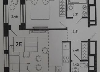 Продаю 1-комнатную квартиру, 42.7 м2, Уфа, улица Энтузиастов, 7, Октябрьский район