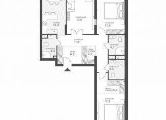 Продается 3-комнатная квартира, 109.2 м2, Москва, Крылатская улица, 33к1, ЗАО