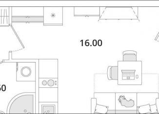 Продам квартиру студию, 23.6 м2, Санкт-Петербург, Приморский район, Планерная улица, 99