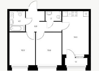 Продам 2-ком. квартиру, 50 м2, Казань, улица Сибгата Хакима, 51