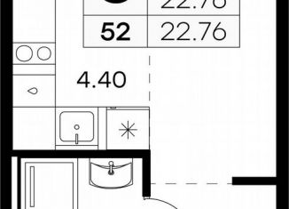 Продам квартиру студию, 22.8 м2, городской посёлок Новоселье