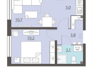 Продаю 1-комнатную квартиру, 32.8 м2, посёлок Мичуринский, ЖК Мичуринский