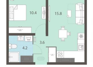 Однокомнатная квартира на продажу, 34 м2, Екатеринбург, Кировский район