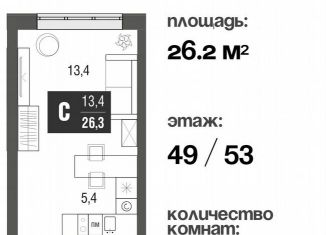 Продаю квартиру студию, 26.2 м2, Москва, проезд Серебрякова, 11к2