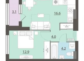 Продаю однокомнатную квартиру, 38.7 м2, Екатеринбург, метро Динамо