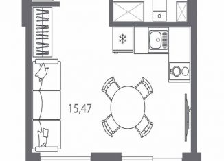 Продажа квартиры студии, 23.8 м2, Санкт-Петербург, метро Площадь Мужества