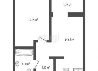 Продам 1-комнатную квартиру, 37.5 м2, Симферополь, Киевский район