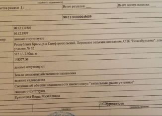 Продам земельный участок, 5.1 сот., дачный массив Новозбурьевка, 11-я улица, 52