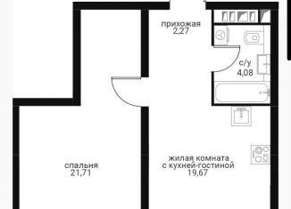 Продается 1-комнатная квартира, 47 м2, Москва, метро Проспект Вернадского, Мичуринский проспект, вл45