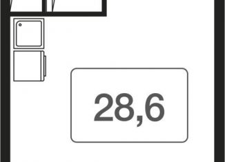 Продажа квартиры студии, 29.2 м2, Одинцово, ЖК Сердце Одинцово, Вокзальная улица, 31