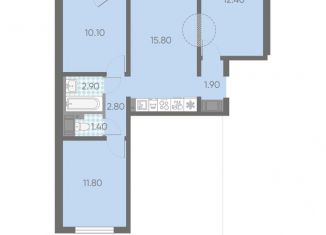 Продаю 3-ком. квартиру, 61 м2, Санкт-Петербург, метро Академическая, Пахомовская улица