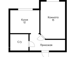 Однокомнатная квартира на продажу, 36 м2, Краснодар, улица Генерала Петрова, 35, ЖК Прованс