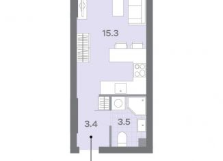 Квартира на продажу студия, 22.2 м2, Москва, ЖК Дмитровское небо, Ильменский проезд, 4с8