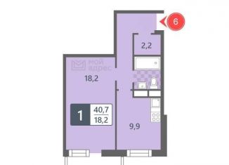 Продается 1-комнатная квартира, 40 м2, Москва, Кастанаевская улица, 65, район Фили-Давыдково