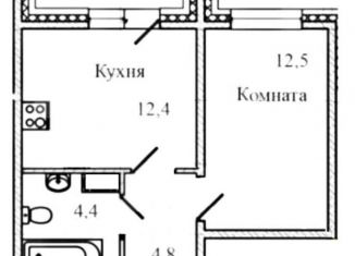 Однокомнатная квартира на продажу, 38 м2, Санкт-Петербург, проспект Ветеранов, 133к1, ЖК Аист