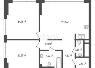 Продажа трехкомнатной квартиры, 65.5 м2, Москва, станция Шелепиха, Шмитовский проезд, 39с5