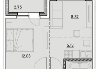 1-ком. квартира на продажу, 39.1 м2, Иркутск, ЖК Zenith