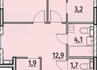 Продается 3-комнатная квартира, 88.6 м2, Чебоксары, ЖК Олимп