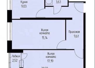 Продается 2-комнатная квартира, 54.7 м2, Пермь, улица Александра Турчевича, 8, ЖК Арсенал