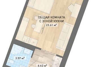 Продам квартиру студию, 33.6 м2, Екатеринбург, ЖК Нова парк