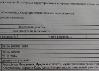 Продается земельный участок, 4 сот., деревня Куда, Воскресенская улица