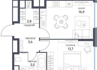 Продажа 1-ком. квартиры, 43.8 м2, Москва, ВАО, Тагильская улица, 4В