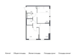 Продам 2-комнатную квартиру, 55 м2, село Остафьево, жилой комплекс Остафьево, к20
