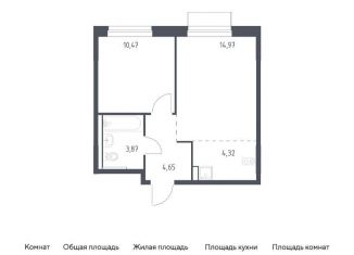 Продам 1-комнатную квартиру, 38.3 м2, поселение Кокошкино, жилой комплекс Новое Внуково, к30