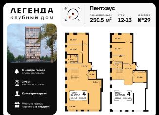 Четырехкомнатная квартира на продажу, 250.5 м2, Ковров, улица Чернышевского, 10