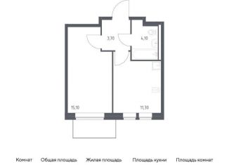 1-ком. квартира на продажу, 34.2 м2, Москва