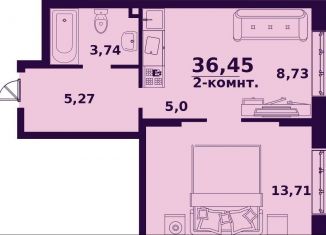 Продаю двухкомнатную квартиру, 36.5 м2, Ульяновск, улица Народного учителя Латышева, 5