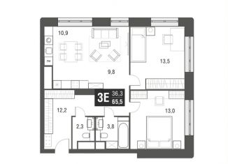 Продам трехкомнатную квартиру, 65.5 м2, Москва, проезд Серебрякова, 11-13к1, район Свиблово