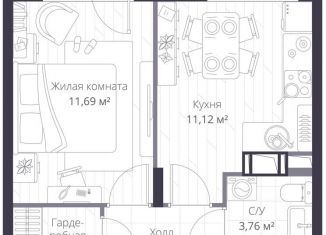 Продажа 1-комнатной квартиры, 32.7 м2, Ленинградская область