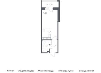 Продажа квартиры студии, 26.6 м2, посёлок Песочный