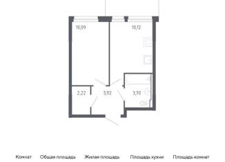 Продается 1-ком. квартира, 30.1 м2, Тюмень, жилой комплекс Чаркова 72, 1.2
