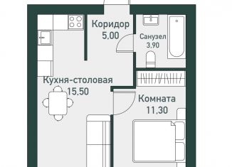 Продам 1-комнатную квартиру, 36.5 м2, Челябинская область