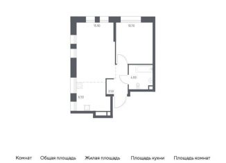 Продам 1-комнатную квартиру, 40.6 м2, Москва, метро Марьино, Шоссейная улица, 90с59